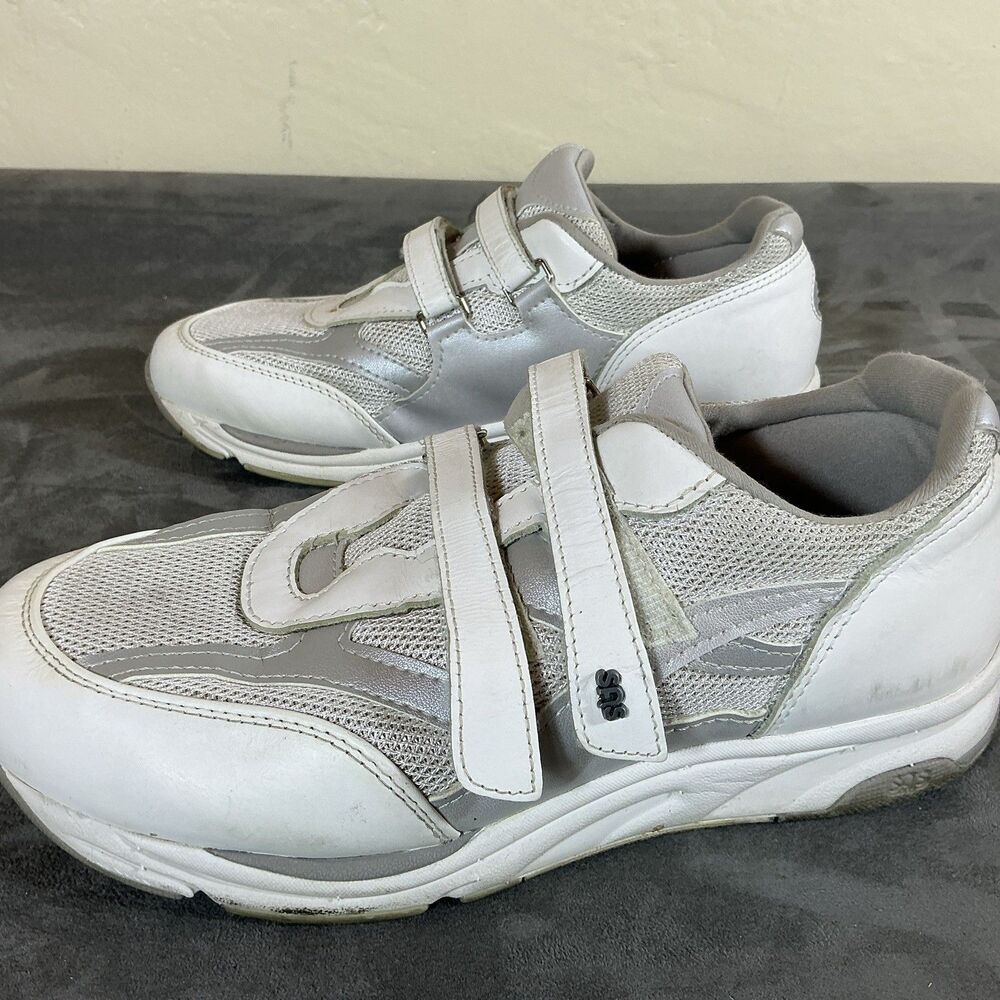 SAS TMV 9 3W Women’s 3 Wide Walking Shoes Orthopedic Comfort Size 9 Leather Mesh